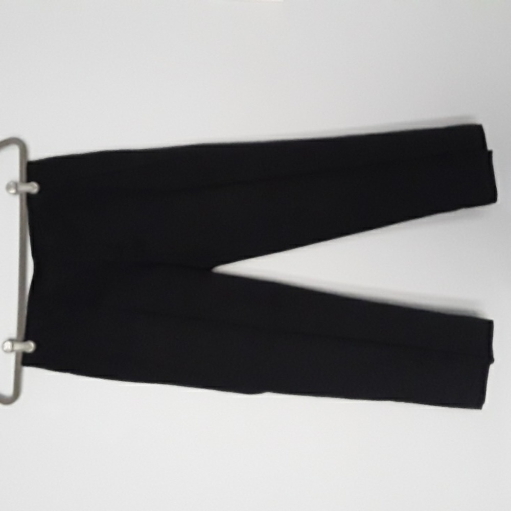GAP Cropped Straight Leg Pants, Textured Black, Size 1